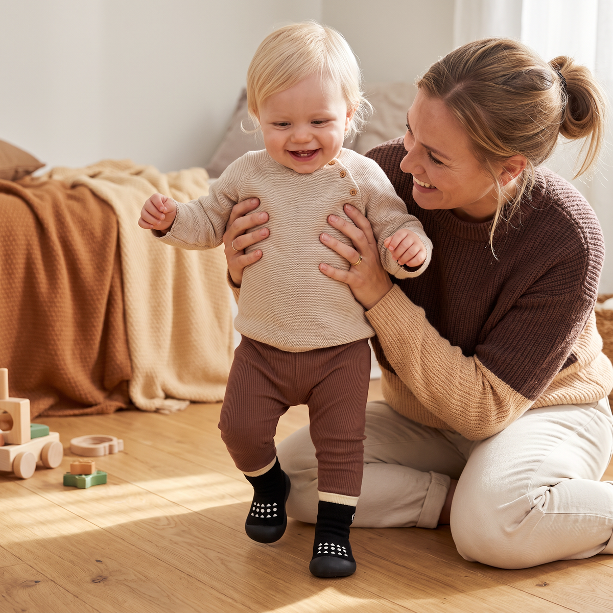 Babysockor – Lätta och Andningsbara Första Gångskor