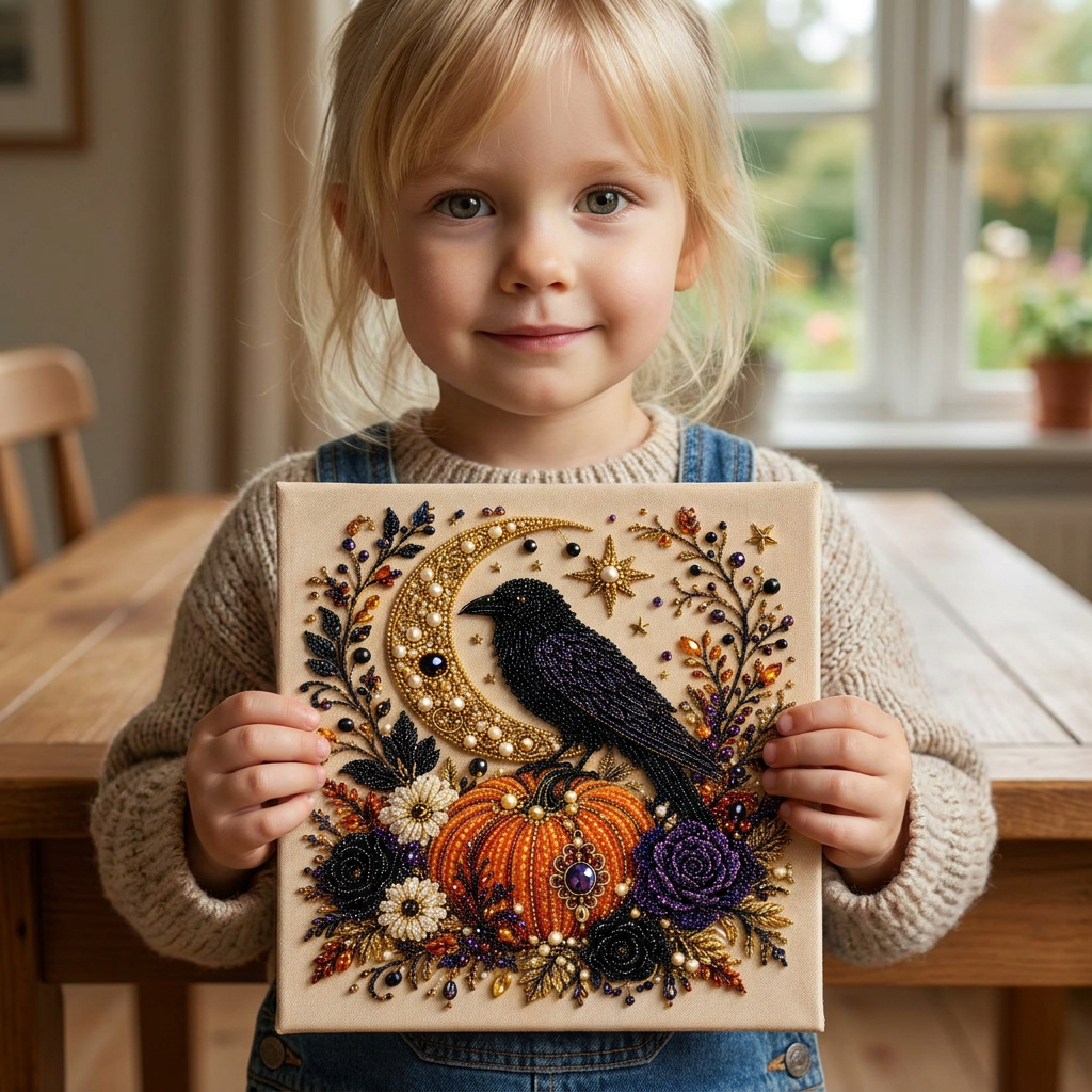 DIY Diamantmålningskit för Halloween