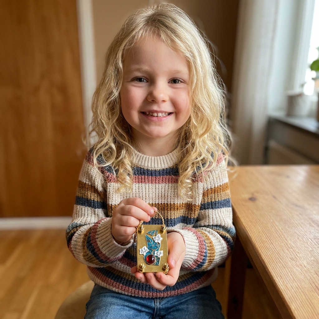 Mini-Blomsterpress i Metall för DIY-torkblomsterpyssel