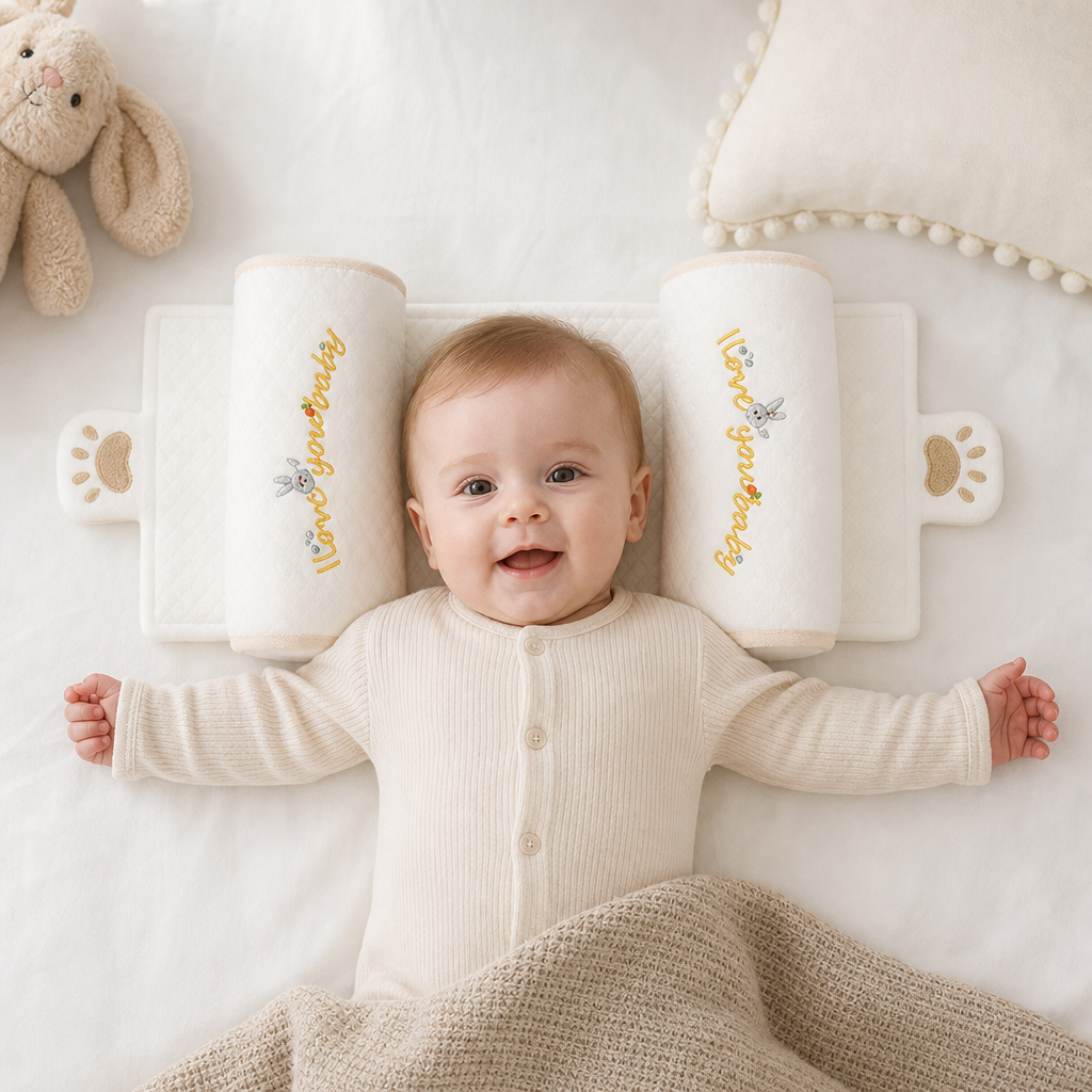 Justerbar Babykudde Med Hirsfyllning