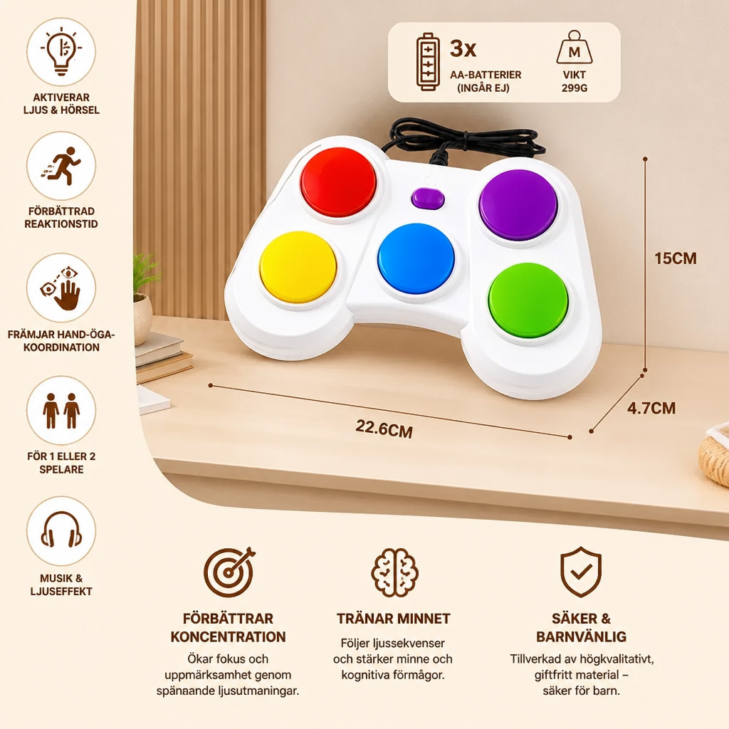 ”Light Defense Challenge” – Interaktivt LED-reflexspel
