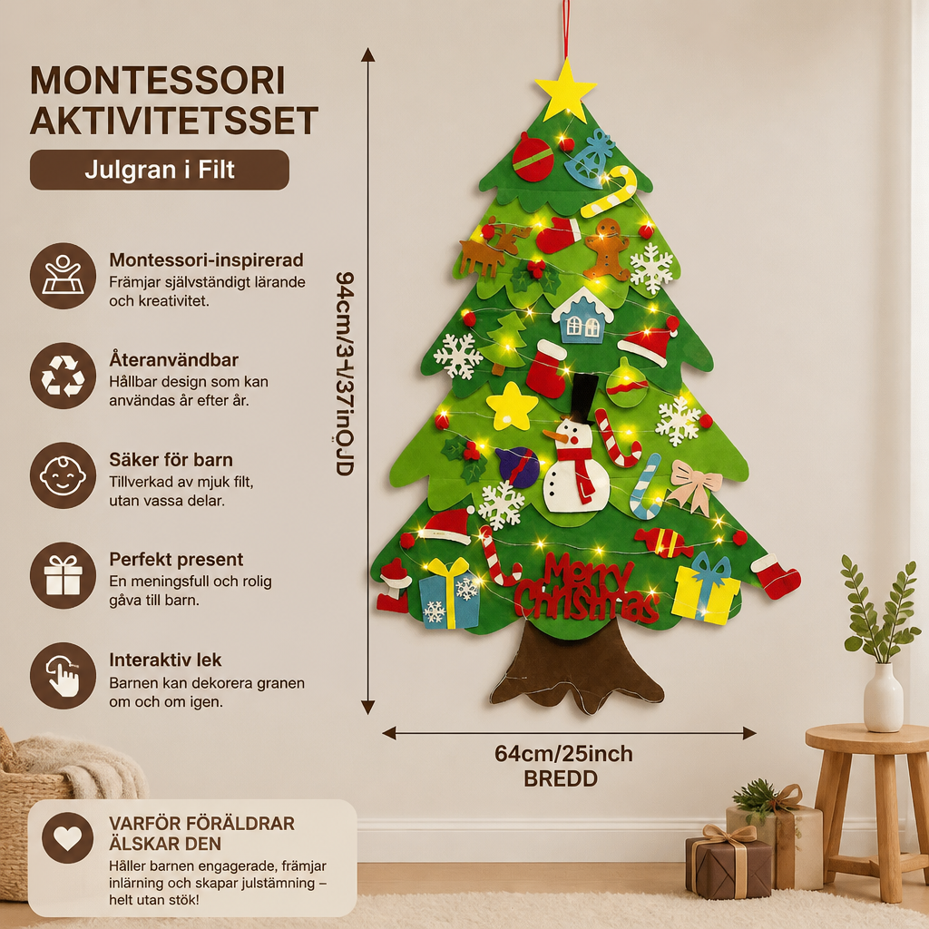 Montessori Julgran Aktivitetsset I Filt