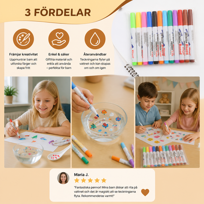 Magiska Pennor För Flytande Teckningar (12 Delar)