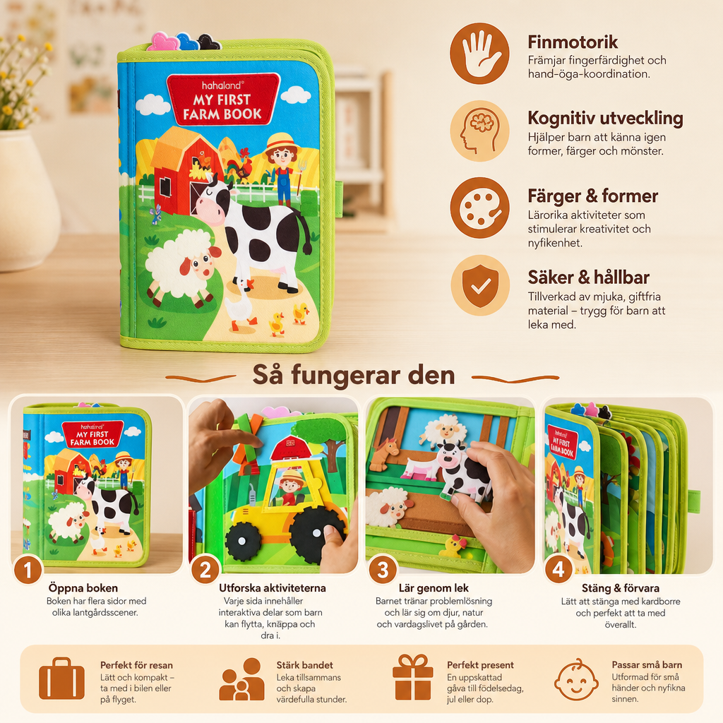Pedagogisk Montessori-Bondgårdssagobok