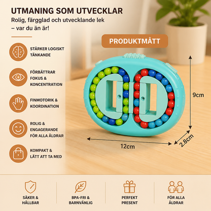 Dubbelsidigt Logikspel Med Färgkulor