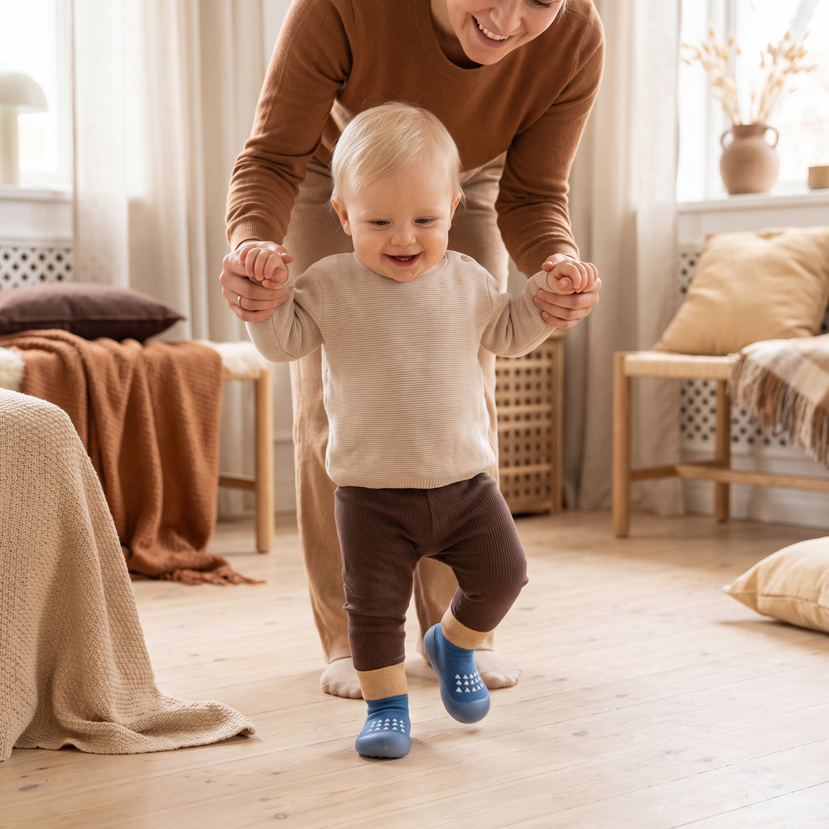 Babysockor – Lätta och Andningsbara Första Gångskor