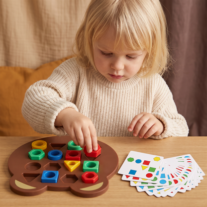 Färg- och formmatchningsspel för barn – Interaktiv pedagogisk leksak