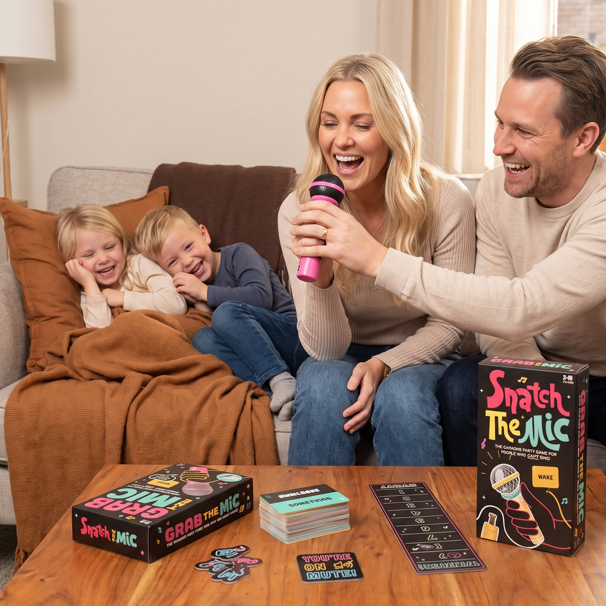 Karaoke Party Spel med Mikrofon – Roligt Familjespel för Vänner & Familj