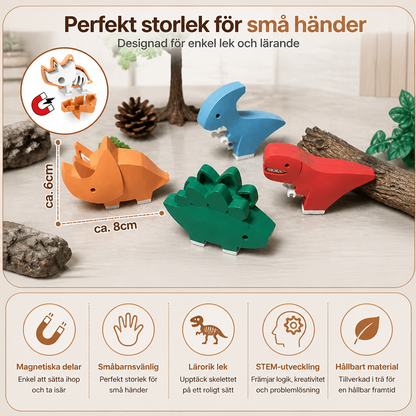 Magnetiskt djurskelett-byggset – Monterbart STEM-lärandeleksak