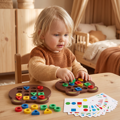 Färg- och formmatchningsspel för barn – Interaktiv pedagogisk leksak
