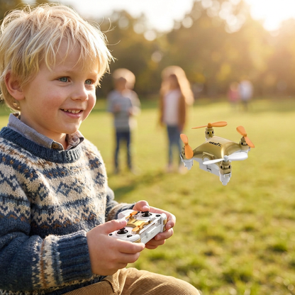 Mini Drönare – Fjärrstyrd Stuntflygare För Barn
