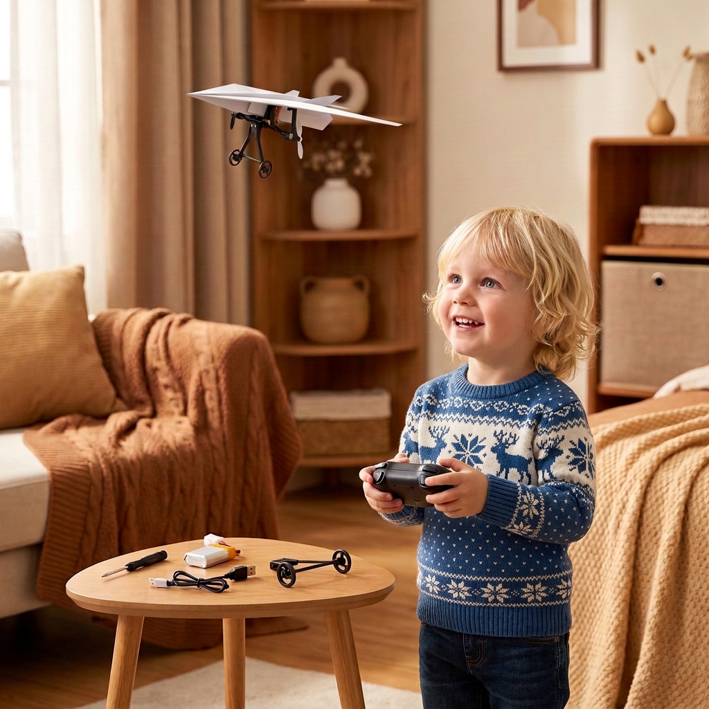 DIY-sats för radiostyrda pappersflygplan