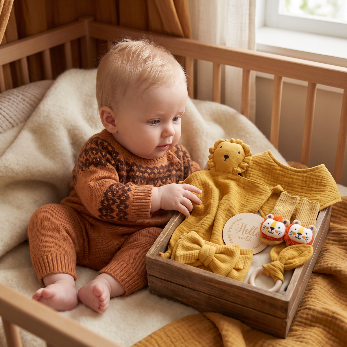 6-delat presentset för nyfödda – baby startpaket