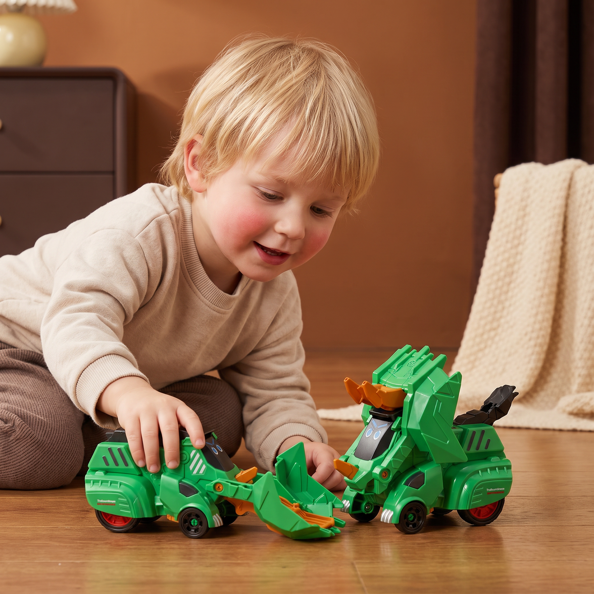 Förvandlingsbara Dinosauriebilar