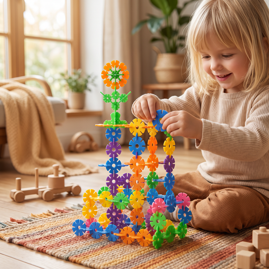 Flikiga Montessori-byggklossar