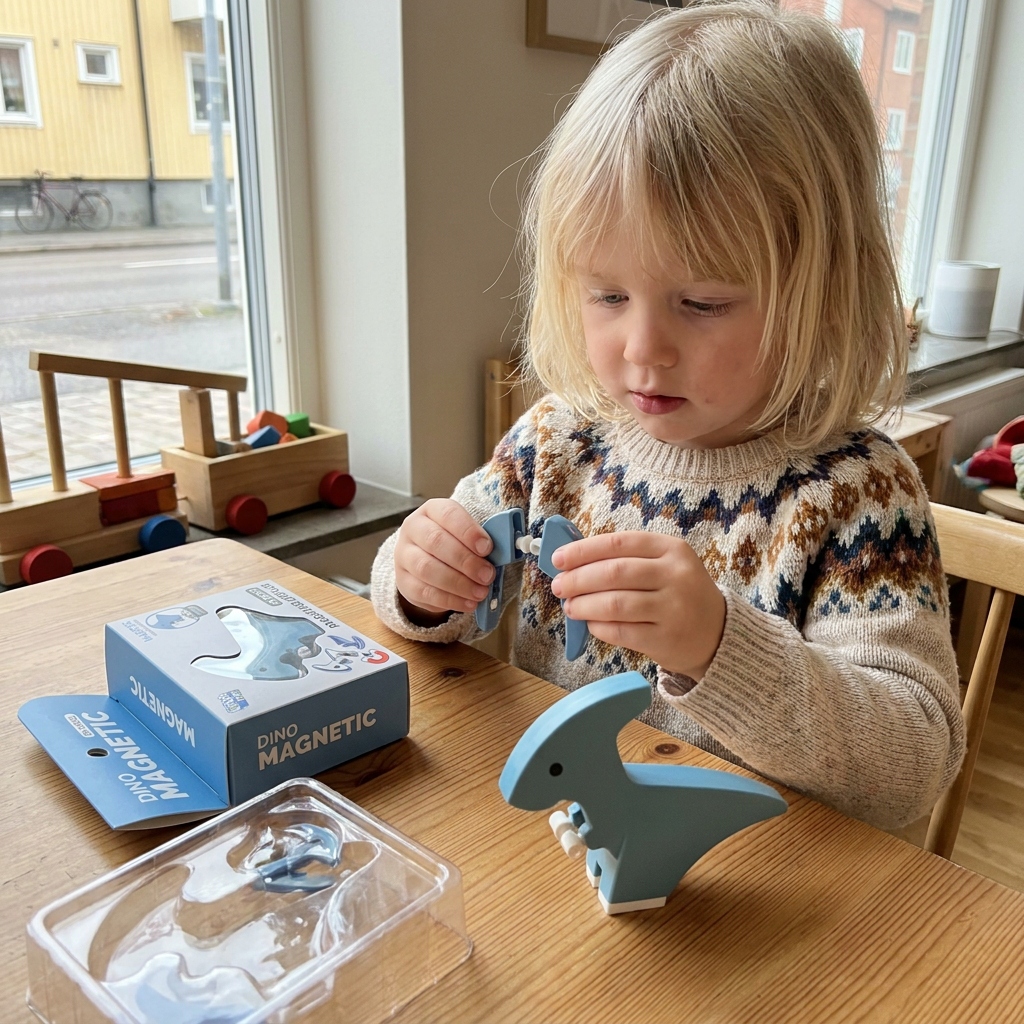 Magnetiskt djurskelett-byggset – Monterbart STEM-lärandeleksak