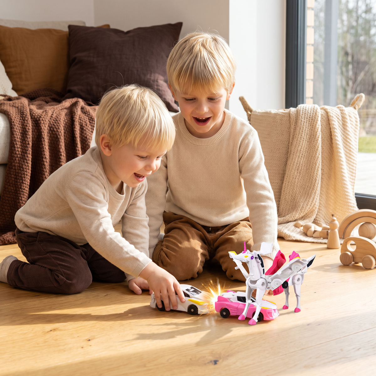 Förvandlande enhörningsbilar