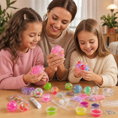 DIY-kit för att Göra Stressbollar för Barn – Skapa Dina Egna Squishy- och Sensorikbollar