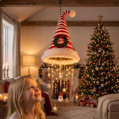 Julbelysning med Tomteluvor och LED-ljusslinga
