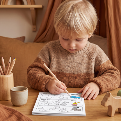 Montessori Ritbok – Lär Dig Rita Steg för Steg och Öva på Att Rita