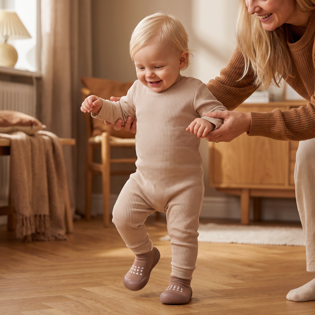 Babysockor – Lätta och Andningsbara Första Gångskor