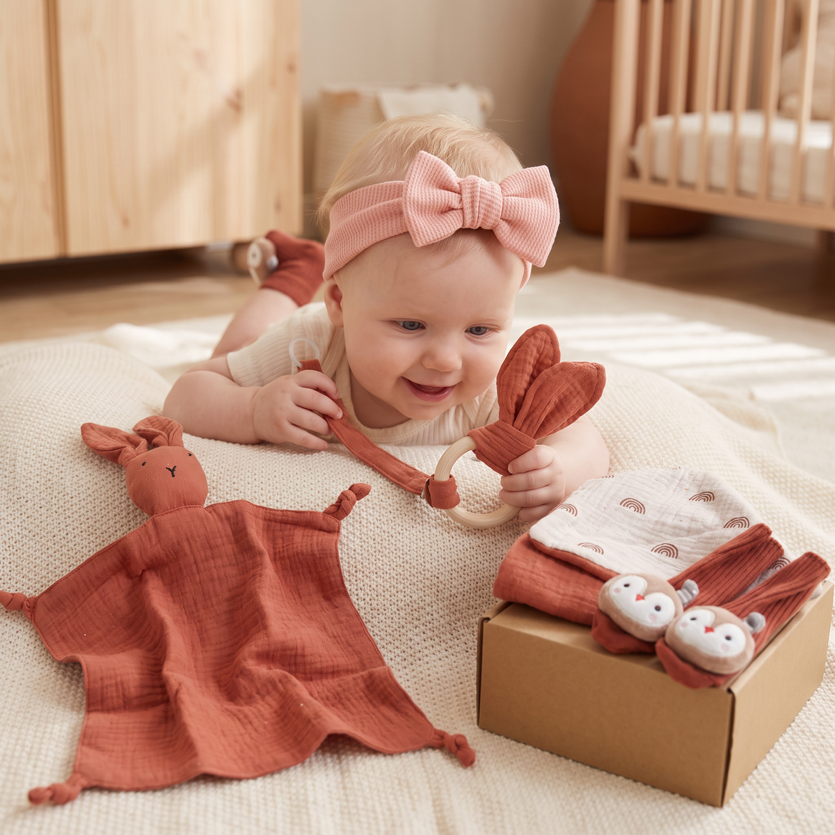 6-delat presentset för nyfödda – baby startpaket