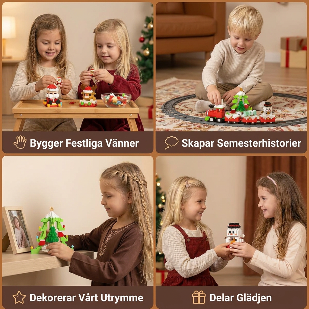 Kreativa Julfigurer I Byggklossar – Roligt För Hela Familjen