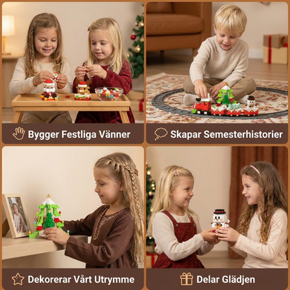 Kreativa Julfigurer I Byggklossar – Roligt För Hela Familjen