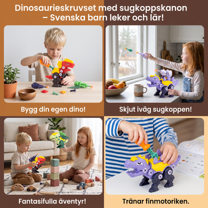 Dinosaurieskruvset med sugkoppskanon