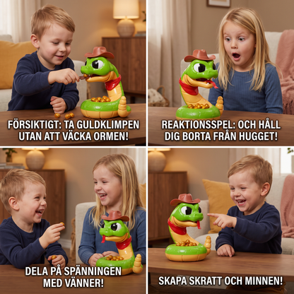 Interaktiv skallerormsleksak – Spännande reaktionsspel för barn