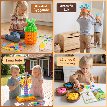 Flikiga Montessori-byggklossar