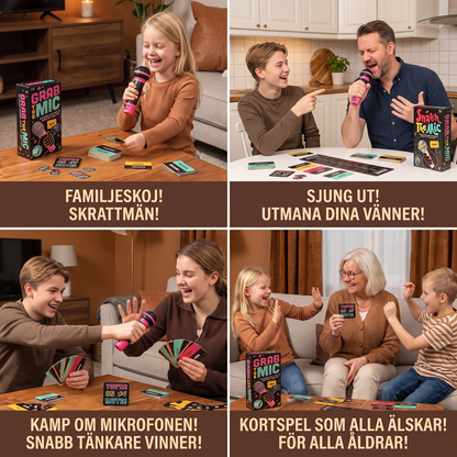 Karaoke Party Spel med Mikrofon – Roligt Familjespel för Vänner & Familj