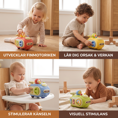 5-i-1 Press & Go Aktivitetsbil för utveckling av finmotoriken