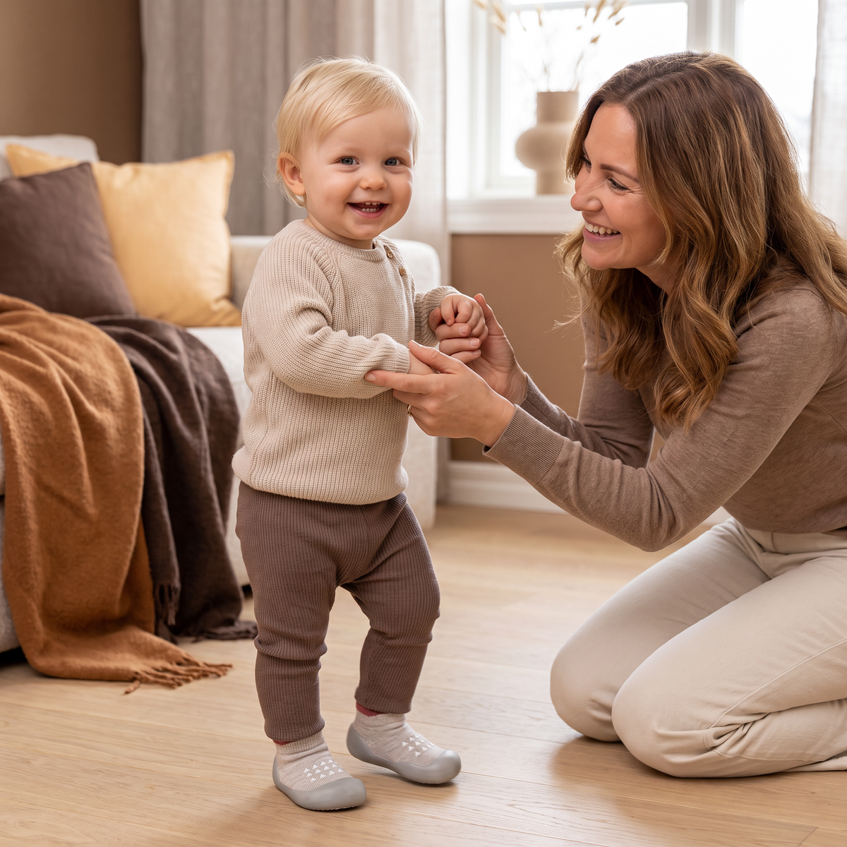 Babysockor – Lätta och Andningsbara Första Gångskor