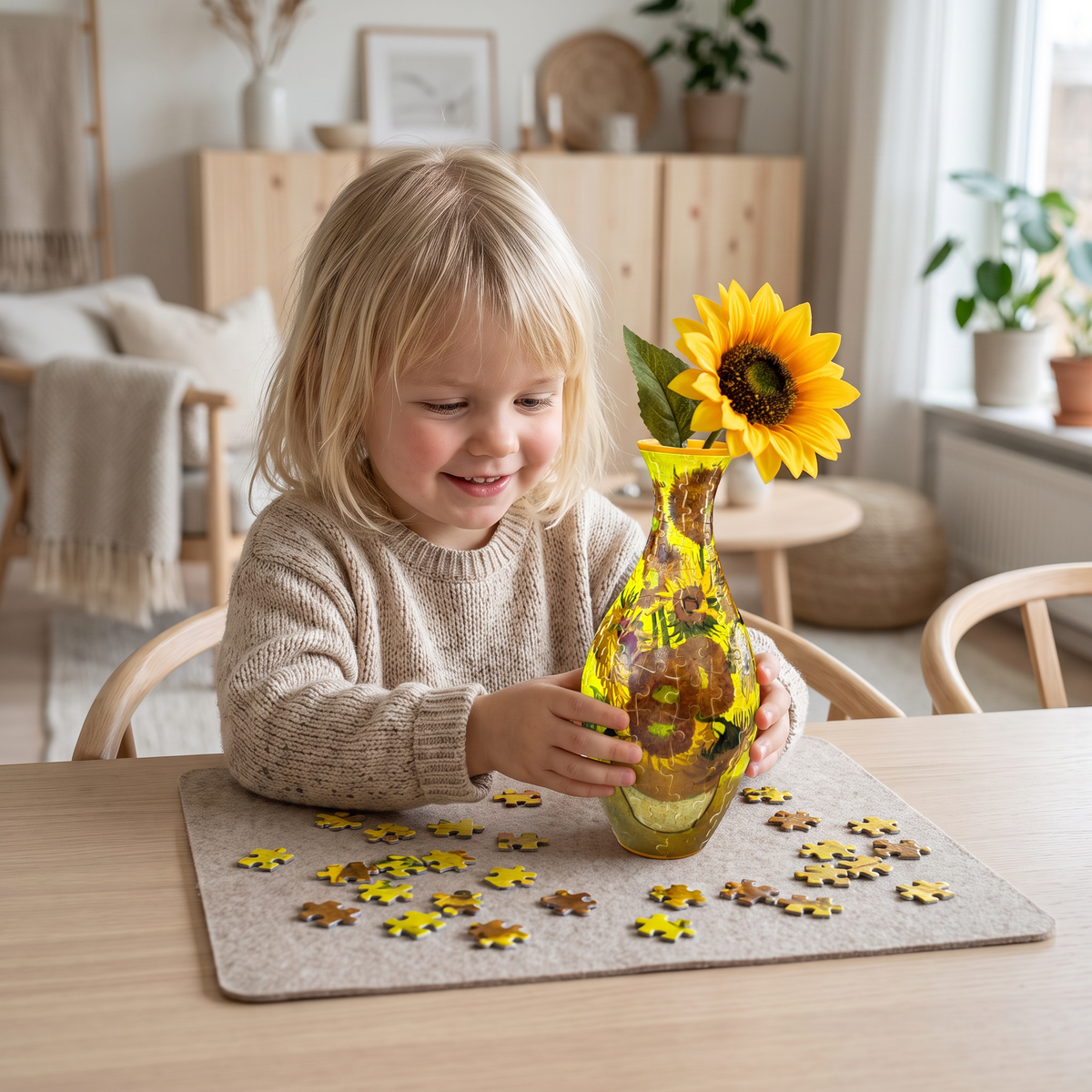 DIY 3D-pusselblomvas