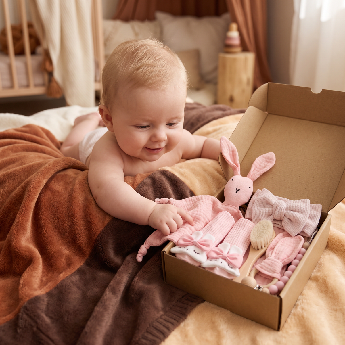 6-delat presentset för nyfödda – baby startpaket
