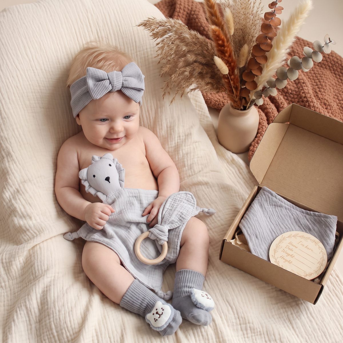 6-delat presentset för nyfödda – baby startpaket