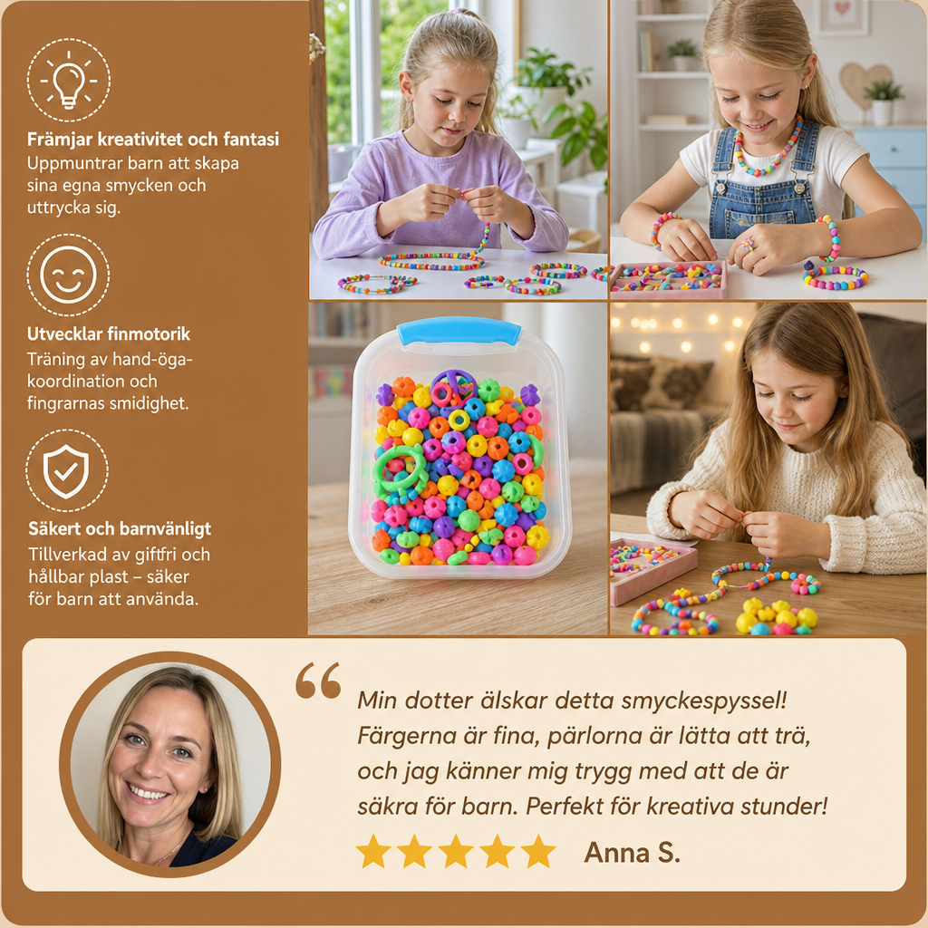 Smyckespysselstenar För Barn
