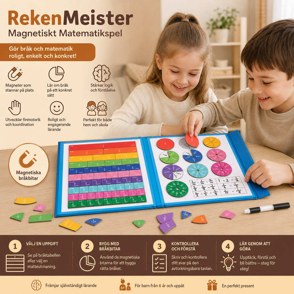 RekenMeister Magnetiskt Matematikspel