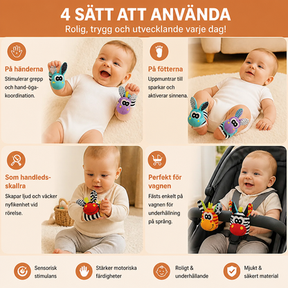 Sensoriska Mjuka Strumpor Och Armband För Bebisar