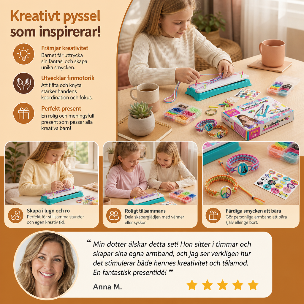 Kreativt Armbandspysselset