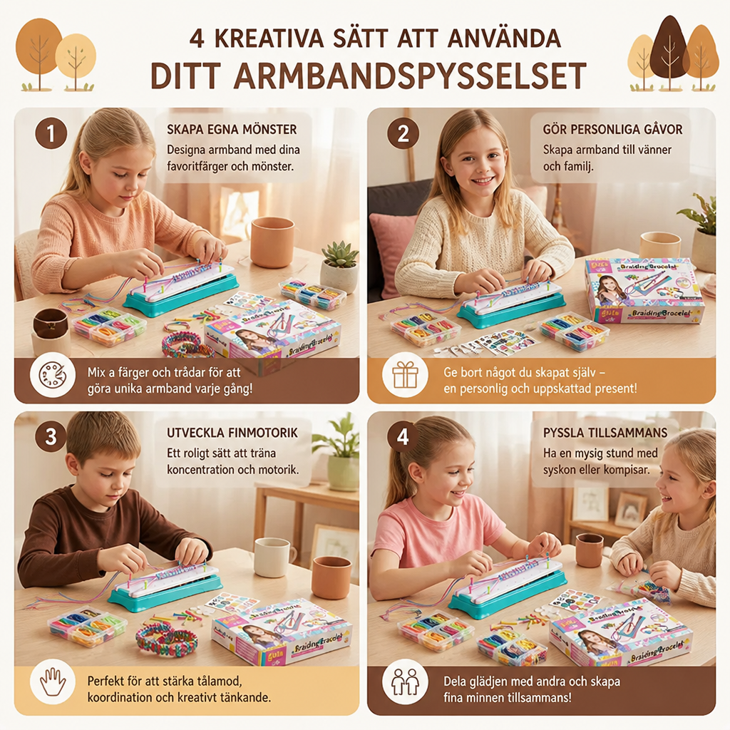 Kreativt Armbandspysselset