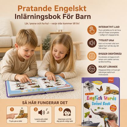 Pratande Engelskt Inlärningsbok För Barn