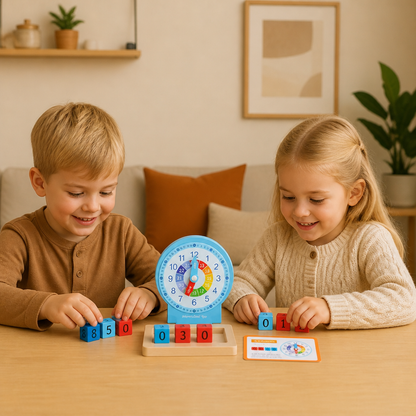 Pedagogisk Montessori Tidslärande Leksak