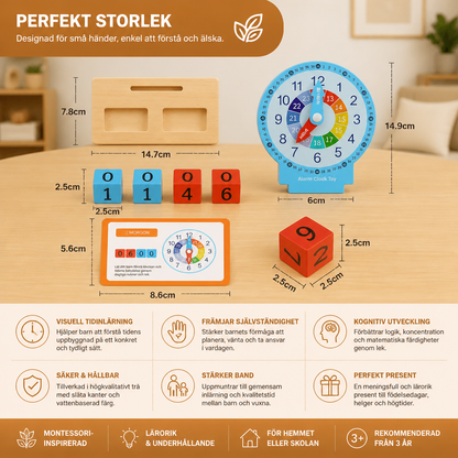Pedagogisk Montessori Tidslärande Leksak