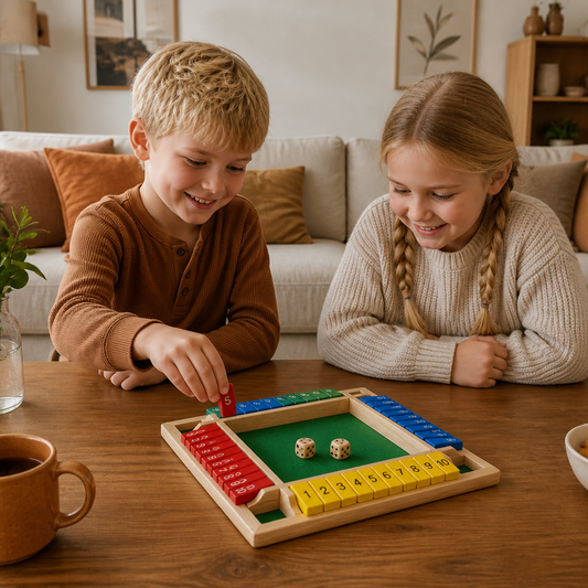Stäng Lådan Familjespel Med Vikbar Design – Set För 4 Spelare