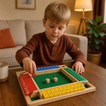 Stäng Lådan Familjespel Med Vikbar Design – Set För 4 Spelare