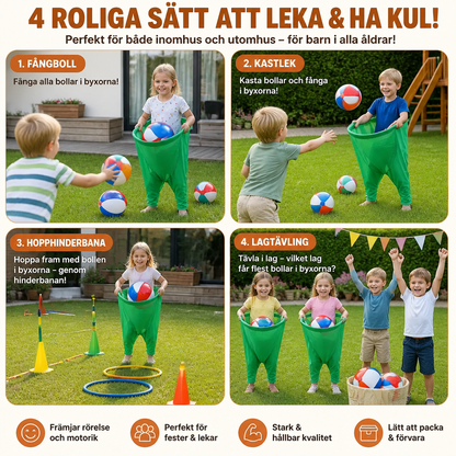 Clownbyxor Fångboll Familjespel