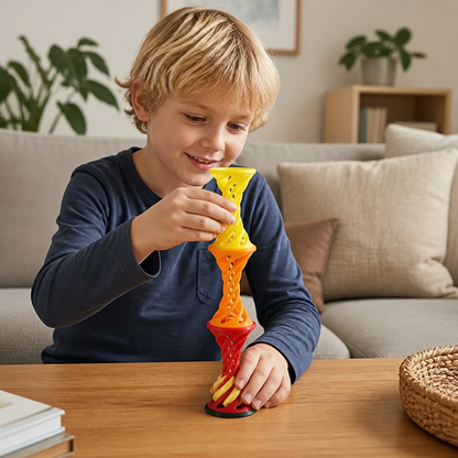 3D Spiral Fidget Toy – Rotationsbart Antistress Skrivbordsspel