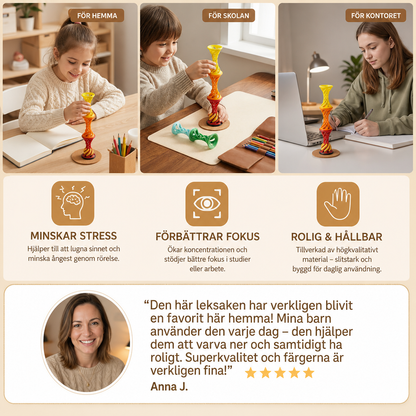3D Spiral Fidget Toy – Rotationsbart Antistress Skrivbordsspel